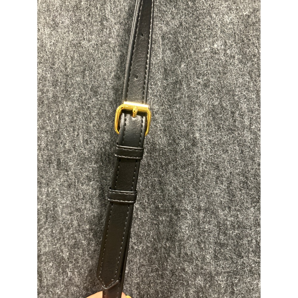 Time and Tru Woven Satchel Bag Women One Size Black NEW Crossbody Top Handle - Picture 5 of 14